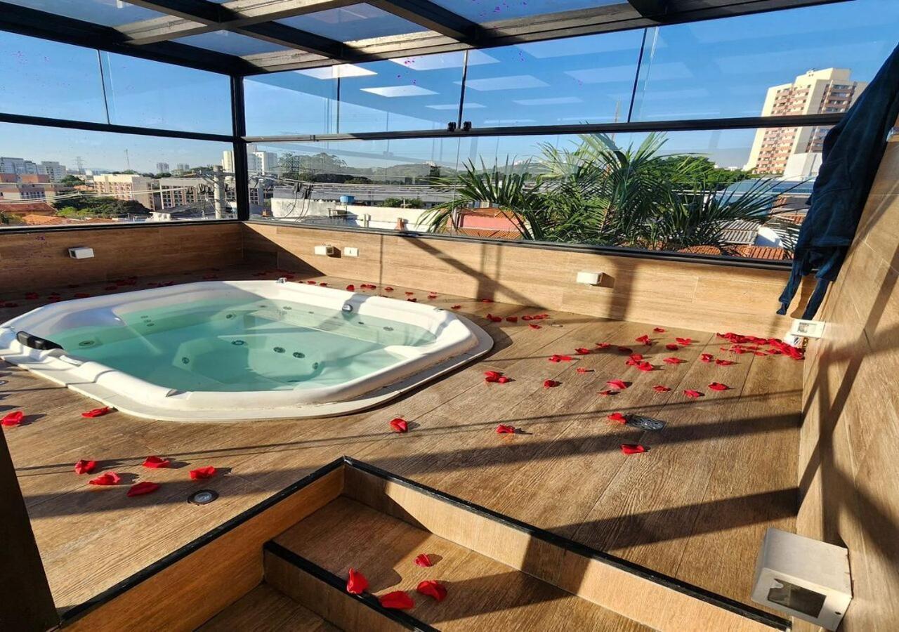 상파울루 Cobertura Triplex De Luxo Com Jacuzzi 빌라 외부 사진
