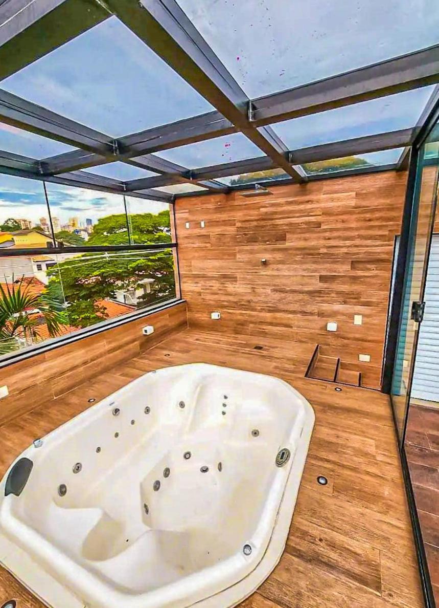 상파울루 Cobertura Triplex De Luxo Com Jacuzzi 빌라 외부 사진